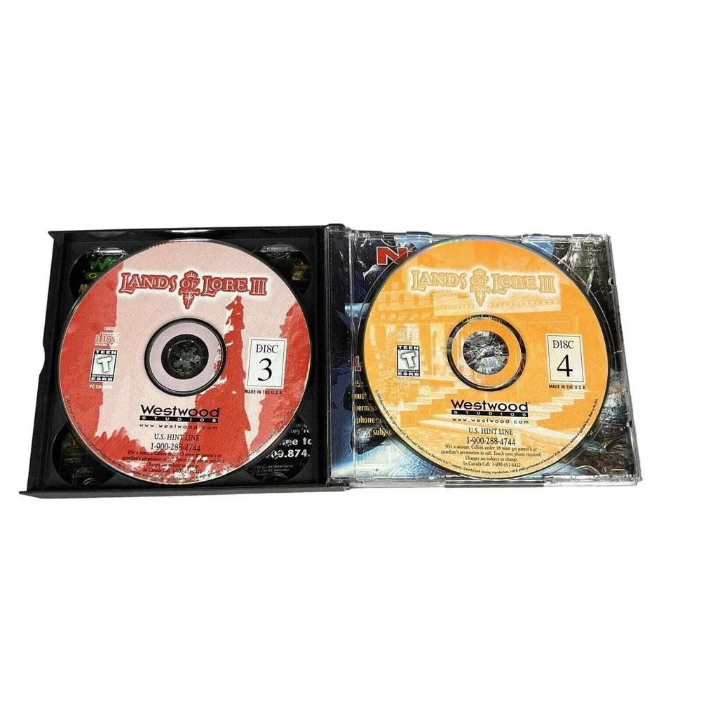 Lands of Lore III 3 PC CD-ROM Video Game 1999 Westwood Studios Jewel Case